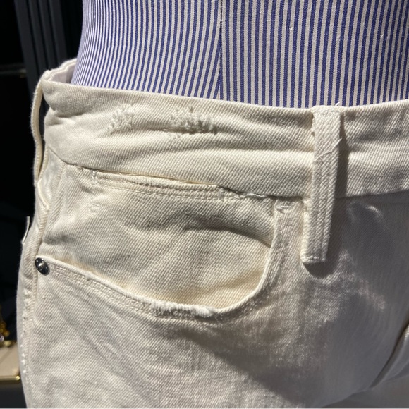 NWT Frame Denim Le Super High Straight White Jeans – Size 30 - Picture 9 of 13